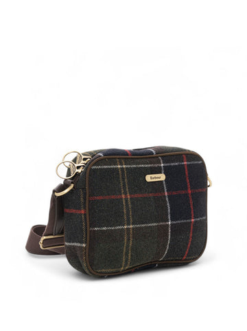 Borsa in tessuto Culross Verde Barbour Donna