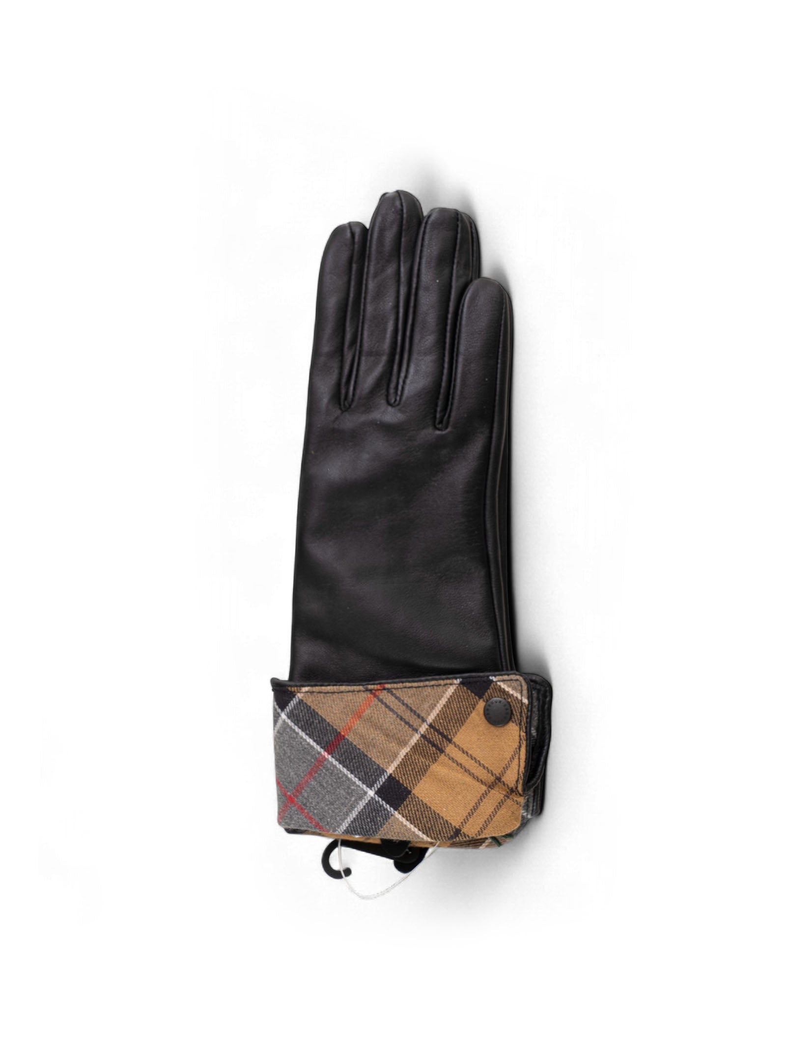 Barbour Women's Lady Jane Leather Gloves Black Scaglione Ischia