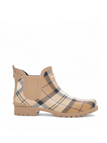 Scarponcino Wellington Beige Barbour Donna