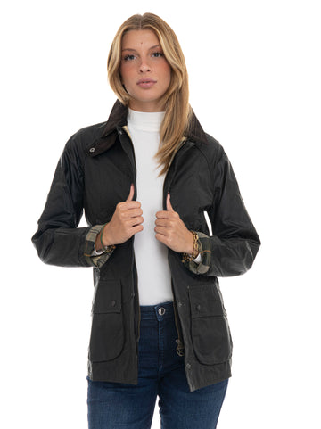 Barbour Women's Beadnel Wax Jkt Jacket Green