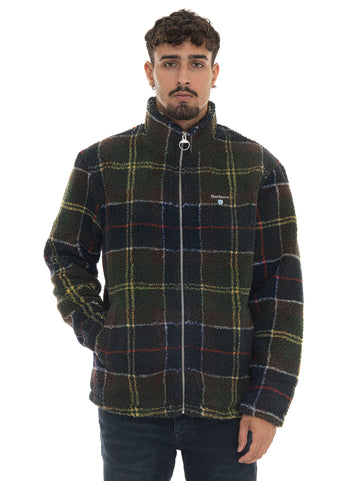 Felpa Verde Barbour Uomo
