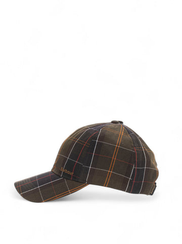 Berretto in nylon con visiera Verde Barbour Uomo