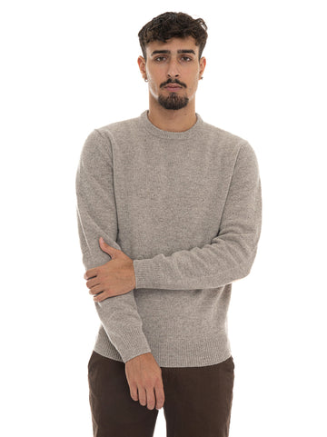 Barbour Men's Beige Crew Neck Sweater