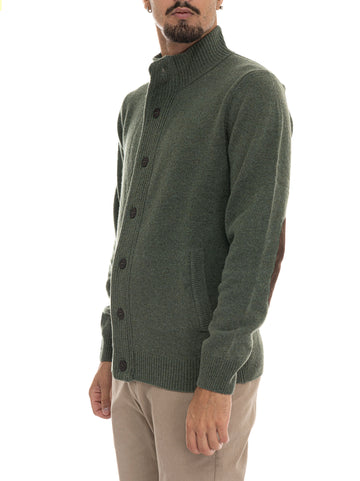 Cappotto in lana Verde Barbour Uomo