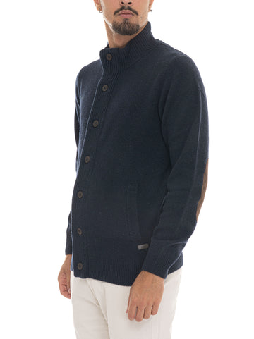 Cappotto in lana Blu Barbour Uomo