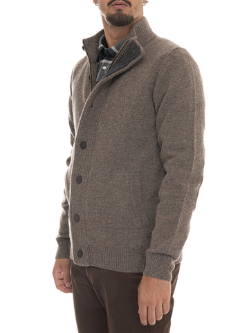 Cardigan Beige Barbour Uomo