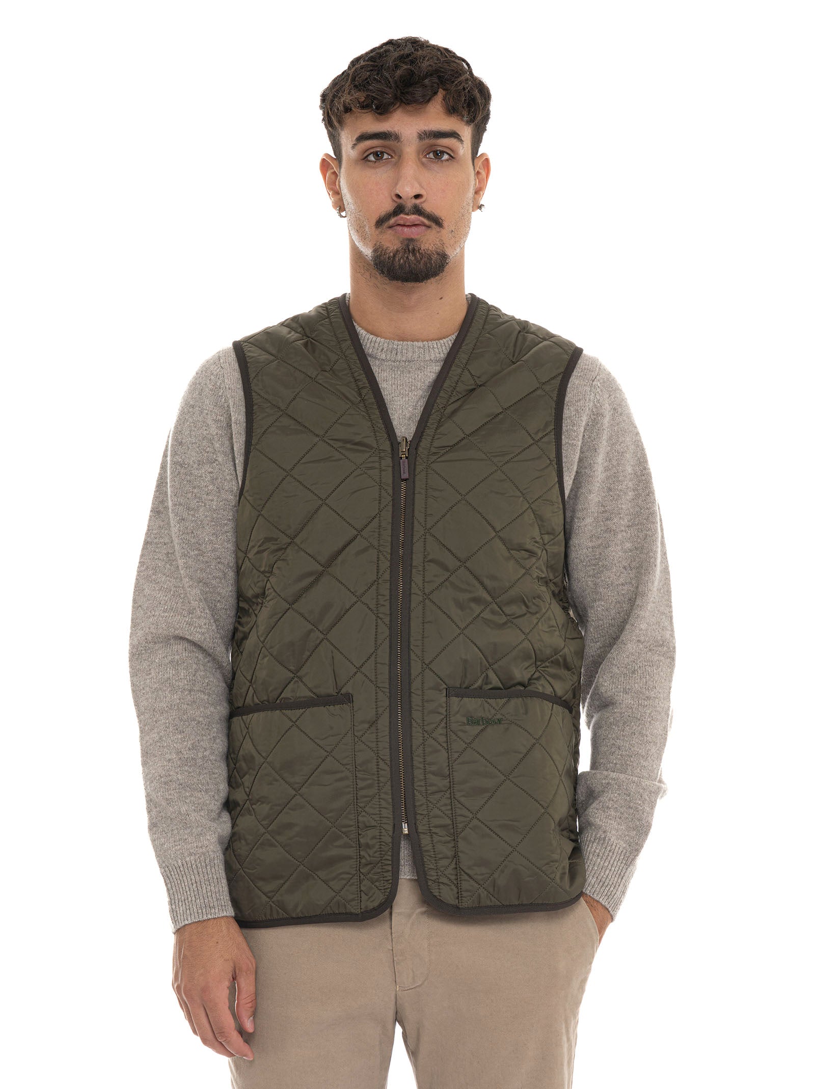 Barbour Men's Green Quilted Vest Scaglione Ischia