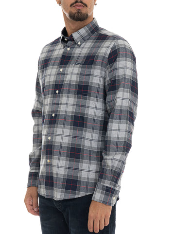 Camicia casual Grigio-blu Barbour Uomo
