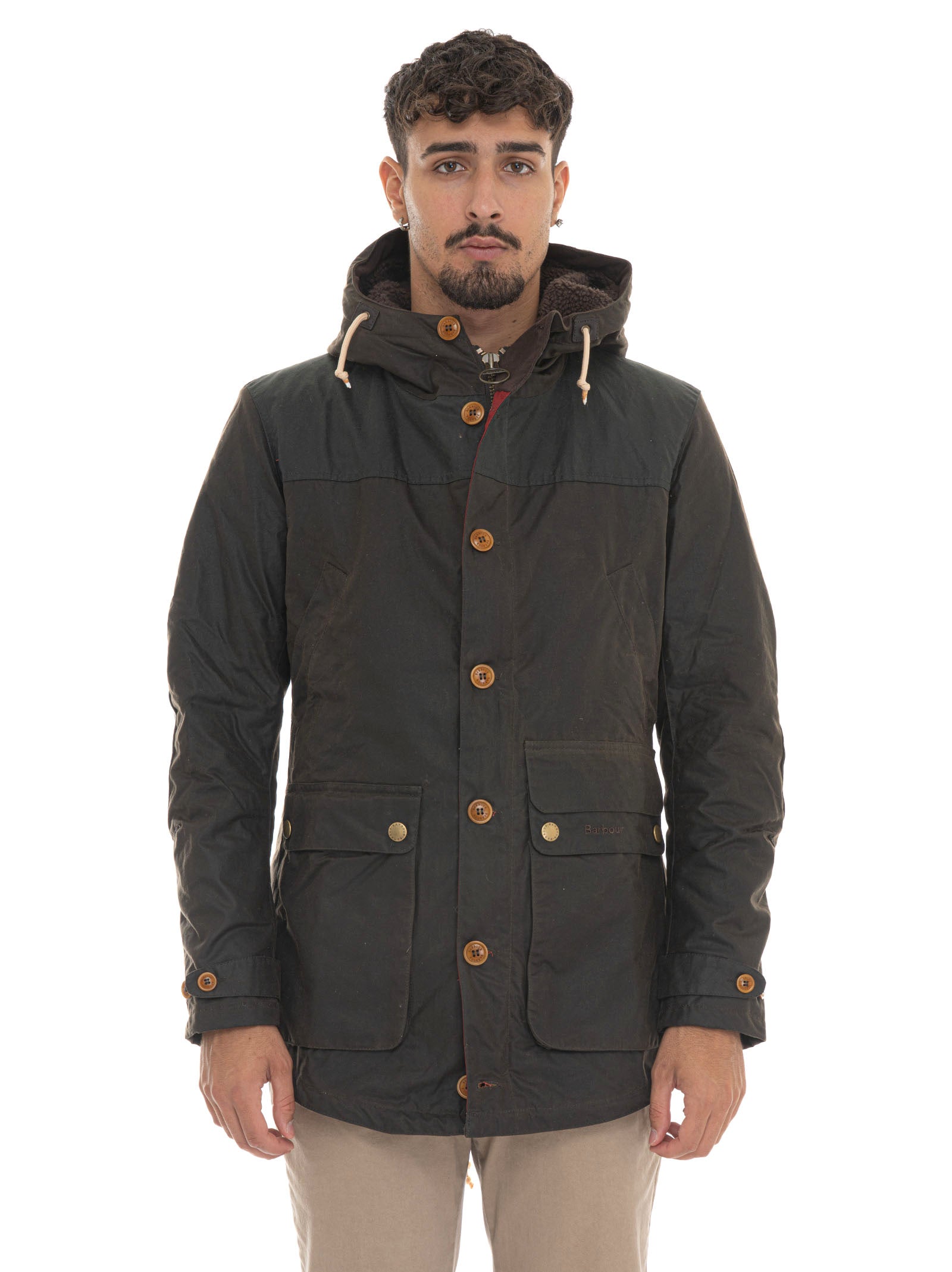Parka Game Parka Green Barbour Men Scaglione Ischia