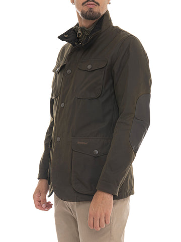 Field jacket Ogston wax jkt Verde Barbour Uomo