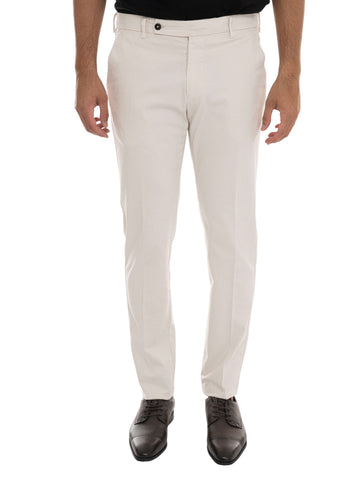 Pantalone modello chino MORELLO Latte Berwich Uomo