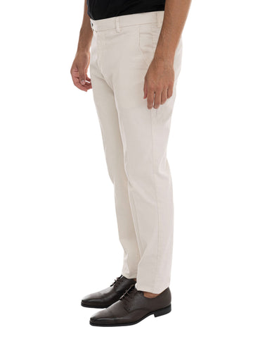 Pantalone modello chino MORELLO Latte Berwich Uomo