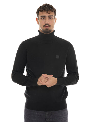 BOSS Men's AKIRO-S Turtleneck Sweater Black
