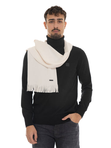 BOSS Men's ALBAS Cream Scarf