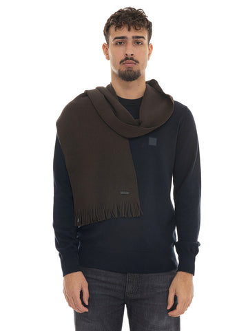 BOSS Men's ALBAS Brown Scarf
