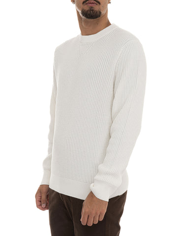 BOSS Men's APOKKO Natural Crew Neck Sweater