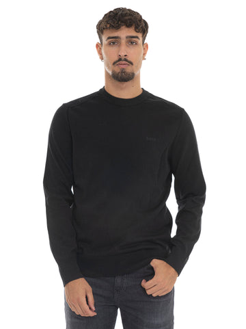 Maglia girocollo  ASAC-C Nero BOSS Uomo