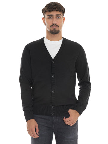 Cardigan bottoni AVAC-CD- Nero BOSS Uomo