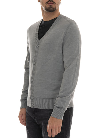 Cardigan Grigio BOSS Uomo