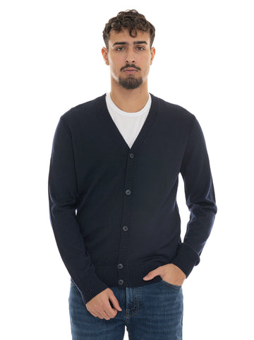 BOSS Men's AVAC-CD Button-Up Cardigan - Blue