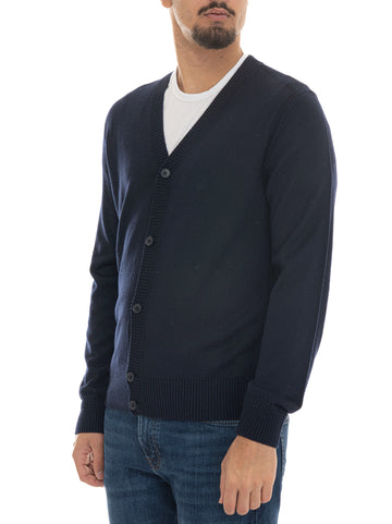 BOSS Men's AVAC-CD Button-Up Cardigan - Blue