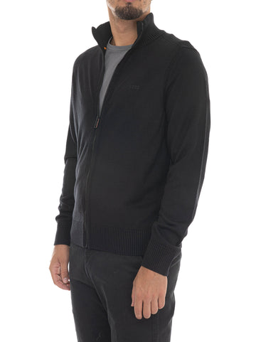 Cardigan zip Avac Fz Nero BOSS Uomo
