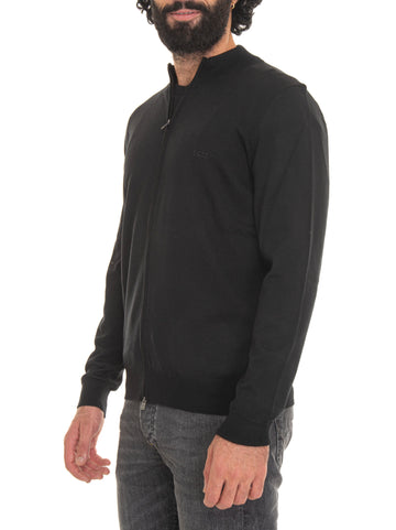 Cardigan in lana BALONSO Nero BOSS Uomo