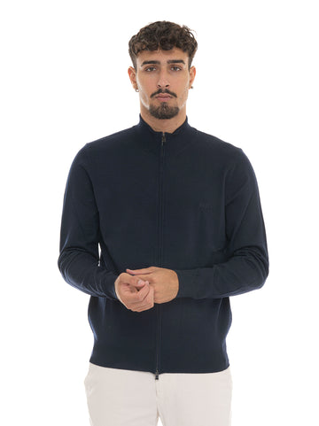 Cardigan in lana BALONSO Blu BOSS Uomo