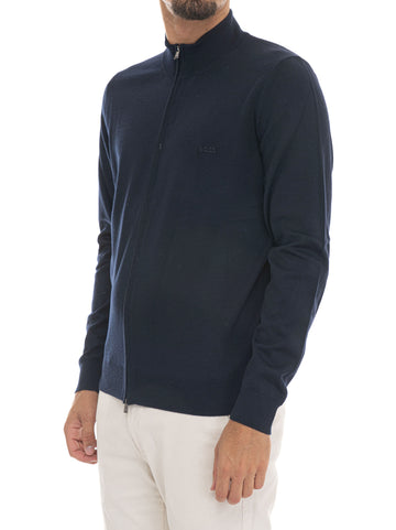 Cardigan in lana BALONSO Blu BOSS Uomo