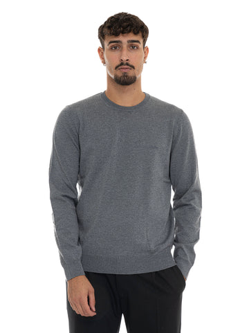 Pullover girocollo  BOTTO-L Grigio medio BOSS Uomo