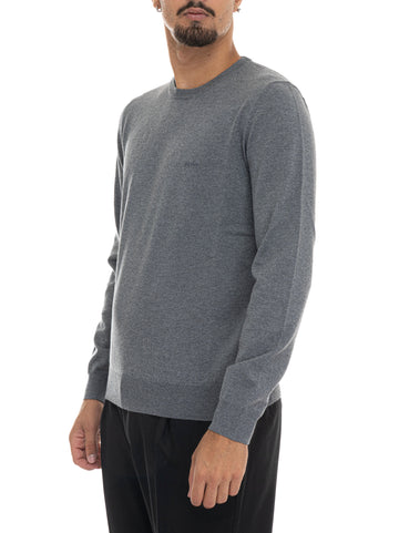 Pullover girocollo  BOTTO-L Grigio medio BOSS Uomo