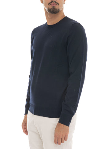 Pullover girocollo  BOTTO-L Blu BOSS Uomo
