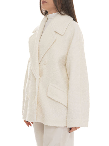 BOSS Women's C-CABANI White Jacket