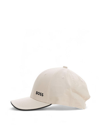 Cappello con visiera CAP-BOLD Panna BOSS Uomo