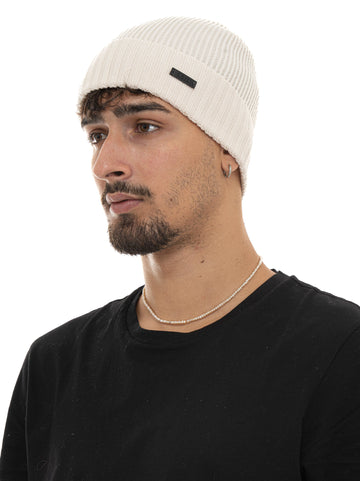 Cappello a coste FATI Panna BOSS Uomo