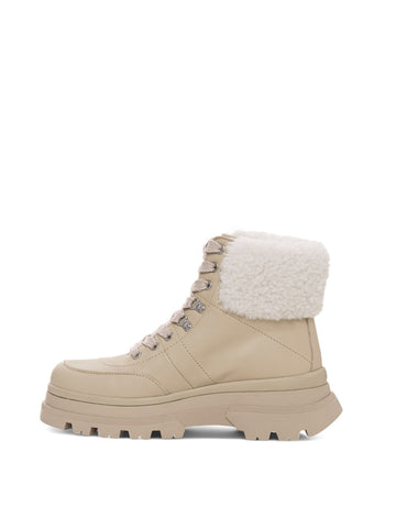 Scarponcino con lacci Foster Beige BOSS Donna