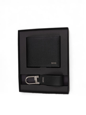Set portacarte e portachiavi  GBBM-4CC&KEYRING Nero BOSS Uomo