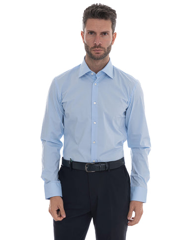 Camicia Celeste BOSS Uomo