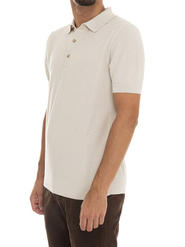 Polo manica corta  H-IANNOTTI Panna BOSS Uomo