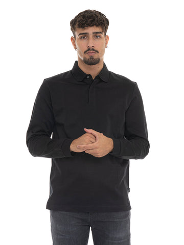 Polo manica corta H-PADO Nero BOSS Uomo