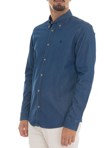 Camicia jeans H-ROAN-BD Blu BOSS Uomo