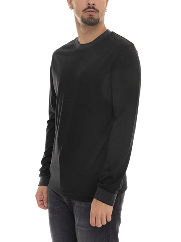 T-shirt manica lunga  H-TALLEY Nero BOSS Uomo