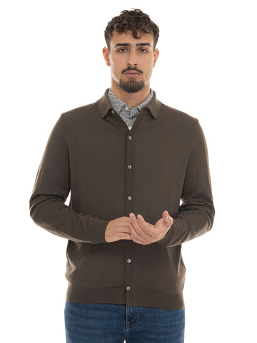 BOSS Men's HELBERT Green Button Cardigan