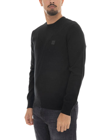 BOSS Men's KANOVANO-S Crew Neck Sweater Black