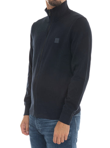 Cardigan zip KANOZIP Blu BOSS Uomo
