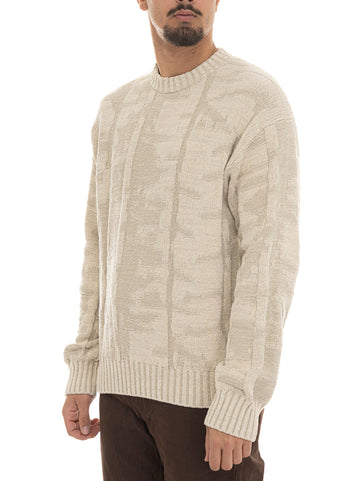 KIRESO Crew Neck Sweater - Beige BOSS Men
