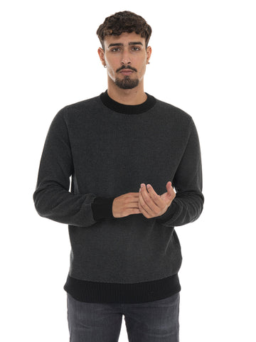 Maglia girocollo KLAPOK Nero BOSS Uomo