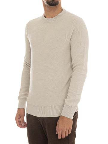 BOSS Men's KLAPOK Beige Crew Neck Sweater