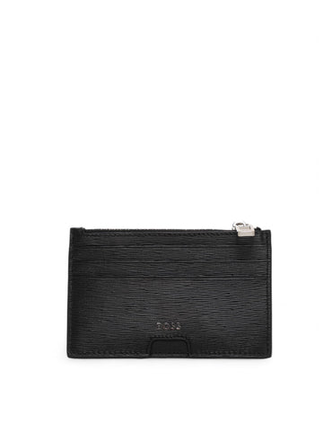 Portafoglio con zip : LUMINARY-6CC Nero BOSS Uomo