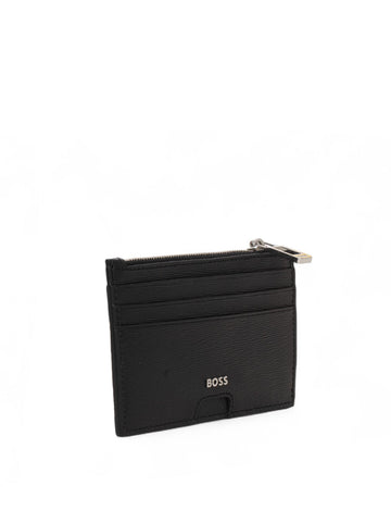 Portafoglio con zip : LUMINARY-6CC Nero BOSS Uomo